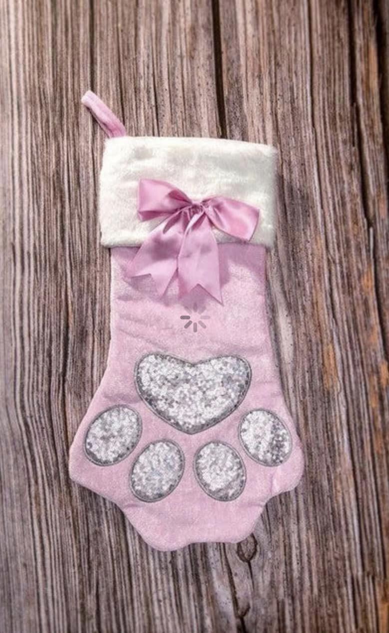 Paw Print Stocking